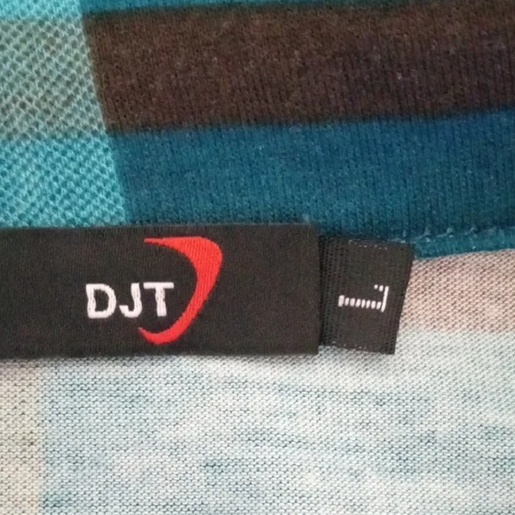 Teal and Black Plaid Women's Button Down Shirt - Picture 4 of 8